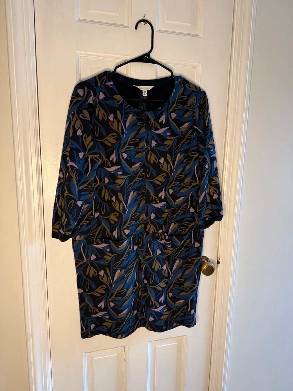 Seasalt Cornwall Tunic Dress Black/Blue Size 4 Condition Good
